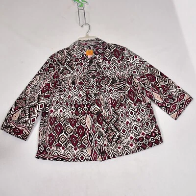 Ruby Rd. Women's Blazer Aztec Print Size 16 - Image 1 of 4
