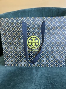 NEW Tory Burch Logo Gift Bag for Small/Medium 9” X 12” X 5” Regift Organize - Picture 1 of 5