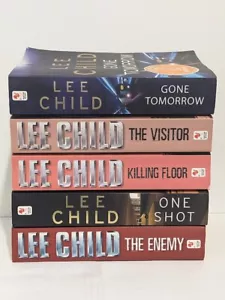 Jack Reacher Paperback X5 Lee Child Book Bundle Small Size Postage Tracking - Picture 1 of 13