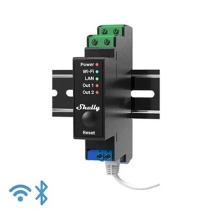 Shelly Pro 2PM - IP Smart Relay DIN 2ch. LAN/WiFi/BT + PM - Foto 1 di 1