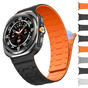 Pour Samsung Galaxy Watch Ultra 47mm Bracelet Silicone Bracelet Montre Magnétique 47mm NEUF - Photo 1 sur 16