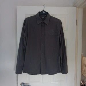 G-Star 3301 Hemd Military Cargo Kragenhemd Herren XL grau Knopfleiste - Bild 1 von 15