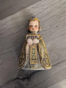 Goebel Hummel Kaspar Wise Man Nativity Figurine Gold Blue Vintage. J4 - Picture 1 of 7