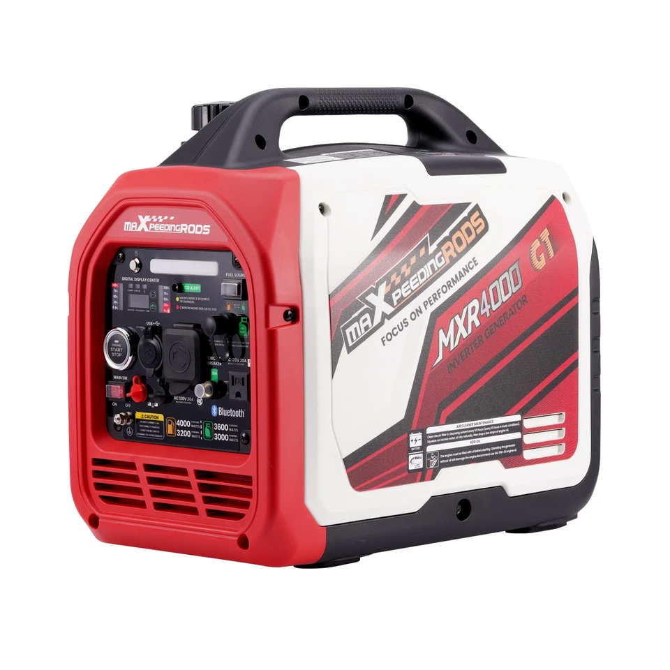 Generador de Combustible Doble Portátil 4000 W Inversor GLP/Gas Bluetooth Arranque Silencioso Foto 1 de 4