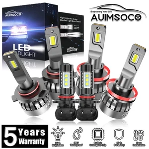 For Ford F-150 2015-2021 Cab Pickup 4-Door LED Headlight Bulbs High Power Lamps - Picture 1 of 21