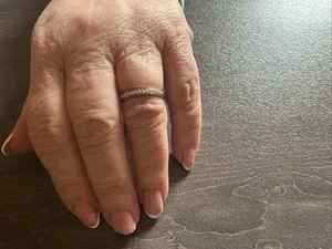 9ct White Gold Diamond Eternity Band Ring SALE WAS £299 - Picture 1 of 6