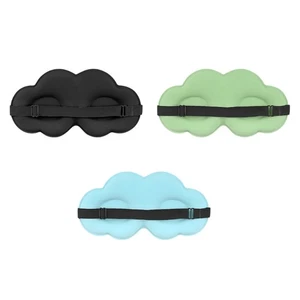 Contoured Sleep Masks With Memory Foam Padding Adjustable Straps Blocks Light - Picture 1 of 11
