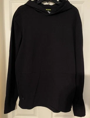 Sudadera con capucha negra para hombre Tek Gear - grande - nueva sin etiquetas - dos cremalleras en la bolsa delantera Foto 1 de 3