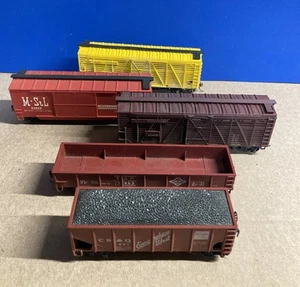 5 vagones de tren vintage a escala HO - Imagen 1 de 24