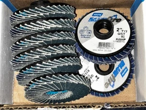 Mini discos de alúmina de circonio Norton 2" 80 grano BlueFire R860 TS tipo II 8 piezas - Imagen 1 de 7