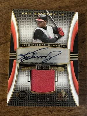 2004 Upper Deck SP Patch Significant Numbers Ken Griffey Jr. Auto Relic /50 - Image 1 of 2