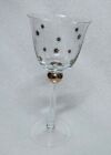 22Cm New Luxurious Wine Whisky Evening Drink Clear Glass Gold Star Design Gift??