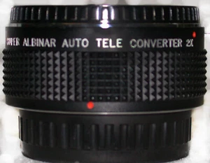 2x Super Albinar Teleconverter/Doubler P/K Mount Doubles length of all PK Lenses - Picture 1 of 2