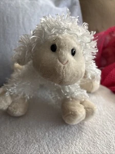 Ganz Webkinz Lil 'Kinz Lamb Plush White Tan Stuffed Animal Toy 7" No Code - Picture 1 of 4