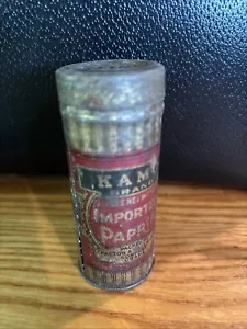 #antique spice tin paprika KAMI BRAND~ 3" tall - Picture 1 of 5