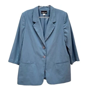 Blazer de novio azul polvo polvoriento Sag Harbor años 80 90 nueva ola Miami Vice - Imagen 1 de 11