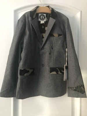 Mini Shatsu Boys Nwt Camouflage Wool Blend Blazer Jacket Size XXL 10-11 - Image 1 of 4