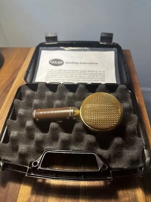 Cascade Fat Head Ribbon Microphone , Brown/Gold S/N 16917 w/ Case - Image 1 of 4