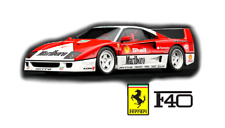 1:10 RC Clear Lexan Body Shell Ferrari F40 with  Shell Marlb decals.