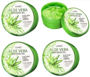 4PACK ALOE VERA Moisturizer SOOTHING & MOISTURE GEL 100% Pure 300ml (10.58oz ) - Picture 1 of 6