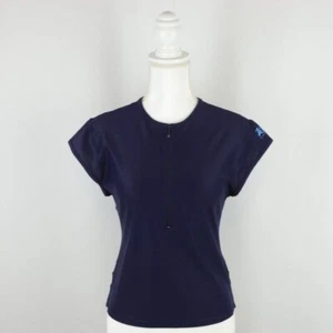 Zoot Women's Large Blue 1/2 Zip Cap Sleeve Quick Drying Cycling Jersey - Picture 1 of 8