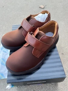 Dr. Comfort Brian Mens Stretchable Diabetic Casual Strap Shoe Brown 6520 - Picture 1 of 5