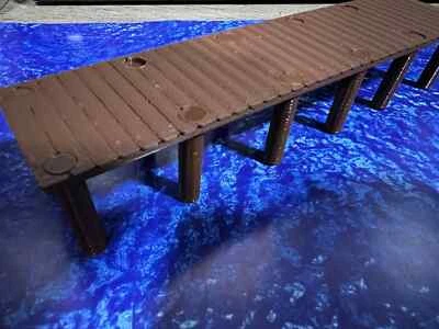 O Scale Dock with Pilings for Fishing or Cargo Loading - 6.5 x 1.5 Inch Section - Image 1 of 4