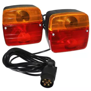 2x Pendant 3-Chamber Light Tail Light with 4m Cable & Male 7-Pin Hanger NEW - Picture 1 of 3