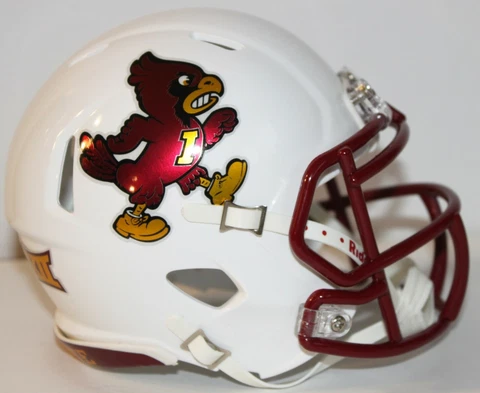 Iowa State Cyclones Custom Riddell Mini Helmet vs Walking Cy Cover