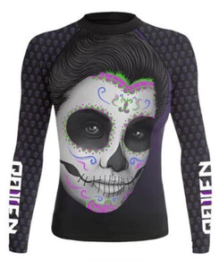 Raven Fightwear Women's Dia de los Muertos Isabella MMA BJJ Rash Guard - Picture 1 of 3
