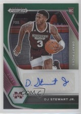 2021-22 Panini Prizm Draft Picks Green DJ Stewart Jr #DP-DSJ Auto