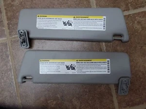 10 13 CAMARO SS RS GREY SET SUNVISORS OEM LS3 LH RH DRIVER PASSENGER - Picture 1 of 2
