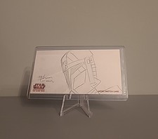TOPPS Star Wars Clone Wars - Widevision Sketch By Howard Shum. In Mint Condition