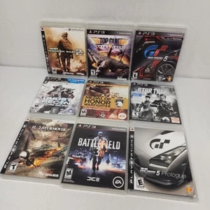 playstation 3 ps3 game lot Of 9 Shooter Racing War Air Combat Most CIB Tested - Picture 1 of 18