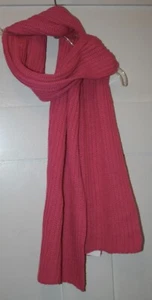 Style & Co Women's Scarf Knit Ribbed Muffler Hot Pink Size 72 in by 12 in - Picture 1 of 6