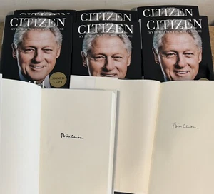 PRESIDENT BILL CLINTON SIGNED AUTOGRAPHED CITIZEN HARDCOVER 1ST ED BOOK IN HAND - Bild 1 von 5