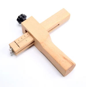 DTY Hand Cutting Tool Wooden Strip Cutter Sharp Blades Leather Cutter Strap Belt - Picture 1 of 4