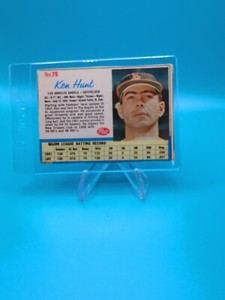 1962 POST CEREAL-KEN HUNT-L.A. ANGELS VINTAGE CARD-#74