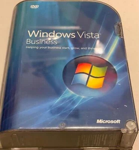 Microsoft Windows Vista Business Full MS WIN 32 Bit DVD Open Box - Afbeelding 1 van 5