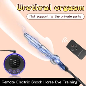 Men Electric E-stim Stretcher Urethral Sounding Rod Penis Plug Dilator Metal USA - Picture 1 of 12