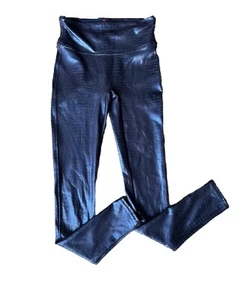 Spanx Kunstleder Leggings braun Kroko hoher Bund Bauchweg Hose Größe Small - Bild 1 von 7