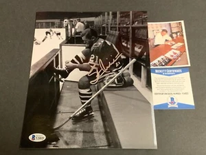 Beckett autografiado Stan Mikita Chicago Blackhawks firmado 8x10 certificado de autenticidad e - Imagen 1 de 1