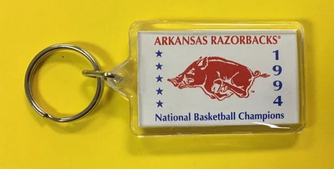 1994 COLLEGE BASKETBALL NATIONAL CHAMPIONS ARKANSAS RAZORBACKS KEY RING Cover