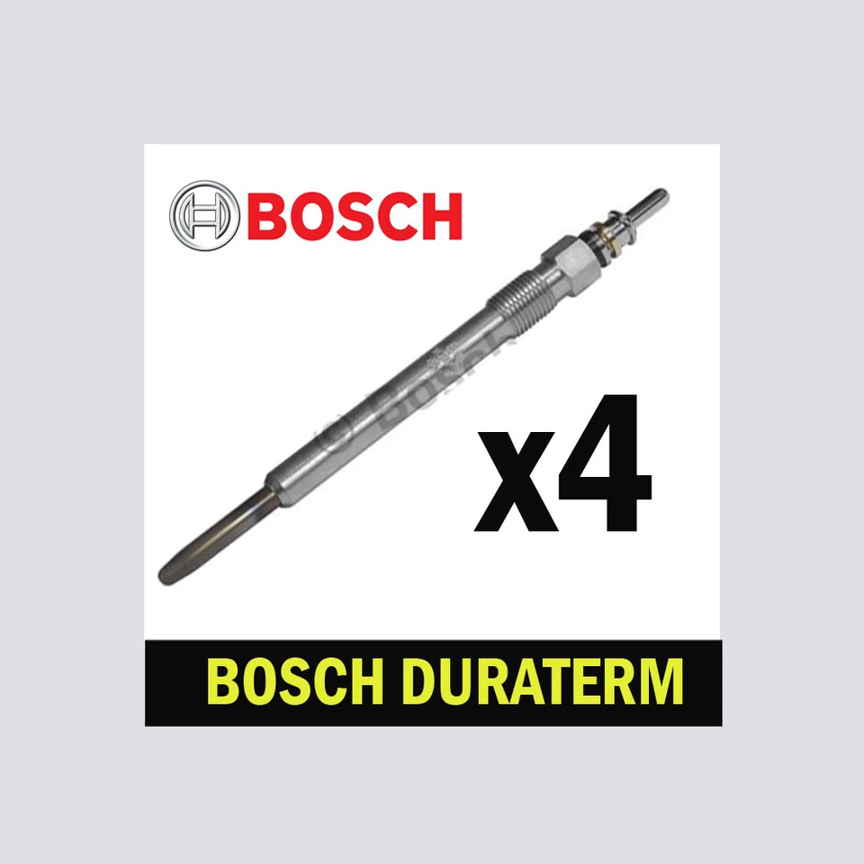 4x Bosch Glow Plugs for NISSAN JUKE 1.5 dCi K9K 636 110bhp - Image 1 of 1