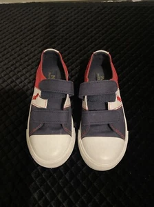 Polo Ralph Lauren Kids Shoes Sneakers Red, White, And Blue Polo Logo Size 11 - Picture 1 of 10