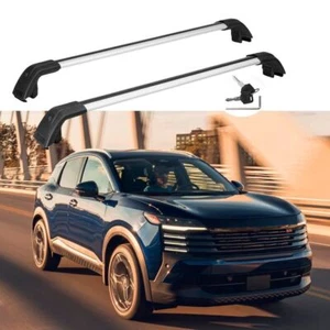 Cross Bars Fits For Nissan Kicks SR 2025 2026 Lockable Luggage Carrier Crossbar - Picture 1 of 11
