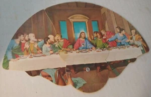 Vintage Das letzte Abendmahl Klappfächer ohne Werbung - Bild 1 von 2