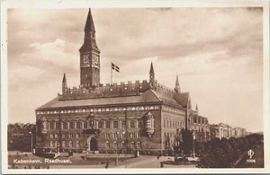 Denmark Copenhagen Raadhuset Vintage RPPC B124 - Picture 1 of 2