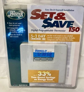 New Hunter Set & Save Programmable Max Universal Thermostat 7-Day #44150 - Picture 1 of 3