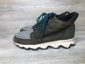 Sorel Kinetic Caribou Womens Size 9.5 Green Waterproof Insulated Boots Shoes - Picture 1 of 7